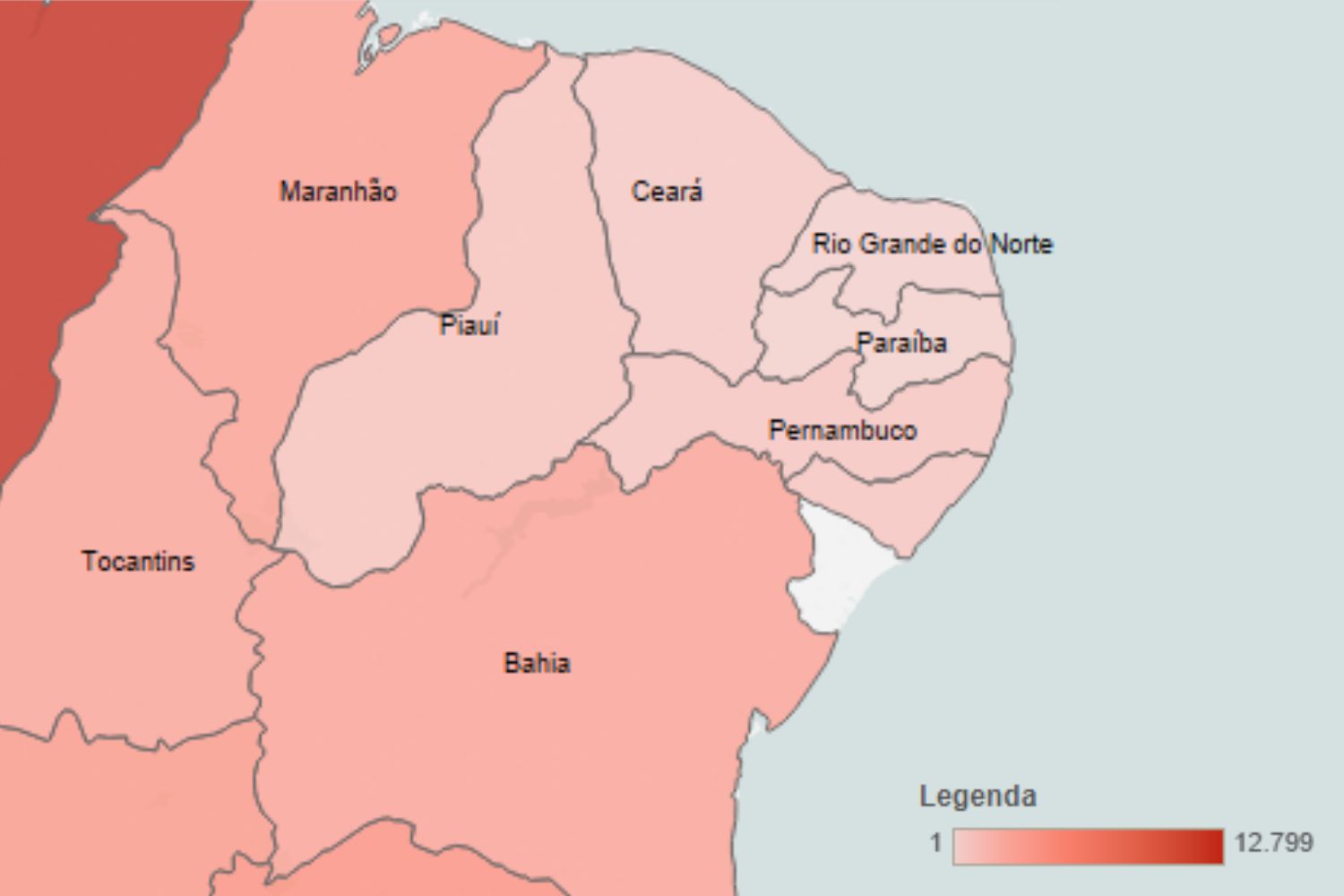 Sergipe não aparece no mapa do trabalho escravo no Brasil (Fonte: Repórter Brasil)