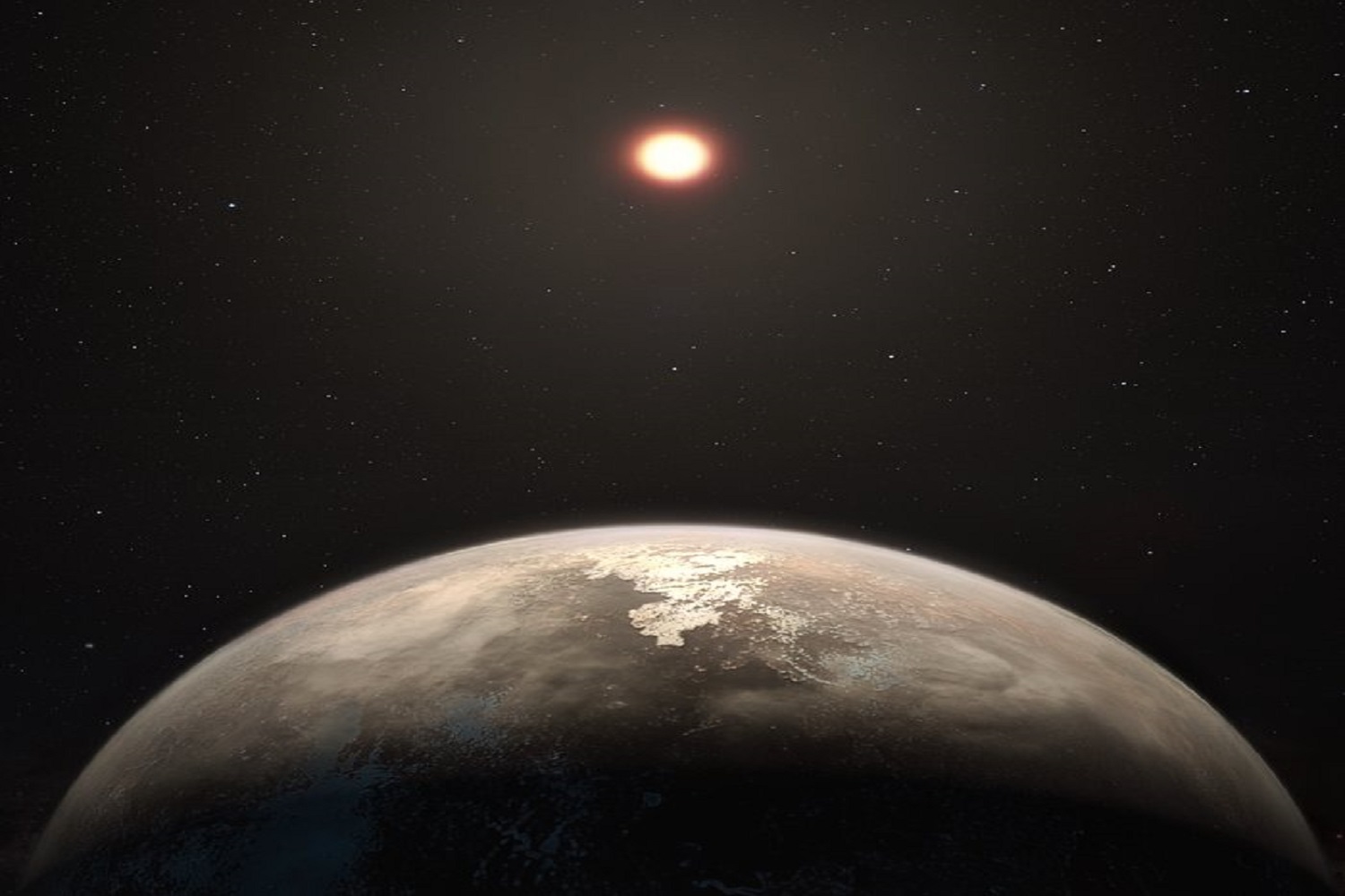 Exoplaneta “Ross 128b” pode possuir características muito semelhantes à Terra, havendo a possibilidade de ser uma potencial Terra 2.0. (foto da internet: ESO/M. Kornmesser)